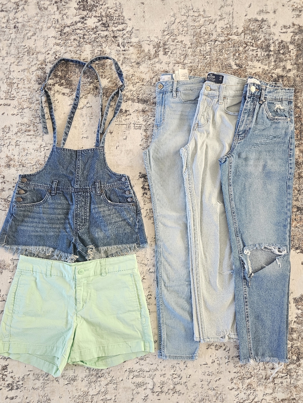 5pc Bundle Shorts & Jeans Size 0-1 Mixed Brands Casual Classic Boyfriend Preppy
